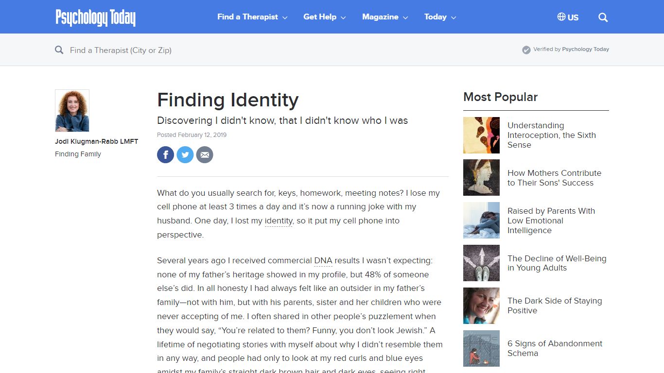 Finding Identity | Psychology Today